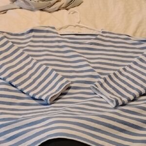 Boxy Breton Top From Cos, L, Blue And White